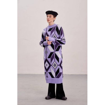 Knitted dress "Mirage" lilac